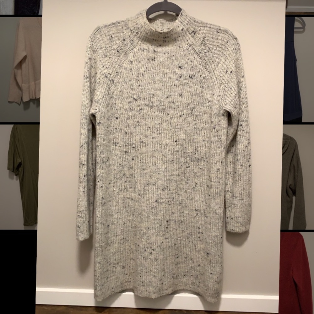 Madewell mockneck sweater dress